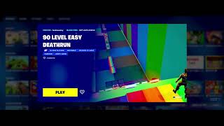 [TUTORIAL] FORTNITE: 90 LEVEL EASY DEATHRUN - ISLAND CODE - HOW TO ENTER