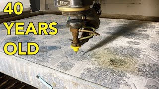 What's Inside a 40 year old Mattress? | Nasty Mattress vs 60,000 PSI Waterjet