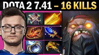 Pudge Dota 2 7.41 with 16 Kills and Stormcrafter - Dota Gameplay