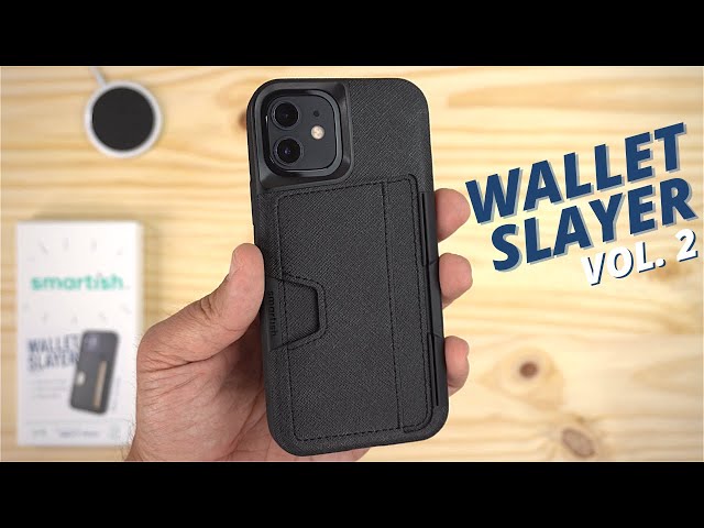 Smartish iPhone 14 Pro Wallet Case - Wallet Slayer Vol. 1 [Slim + Protective] Credit Card Holder - Black Tie Affair