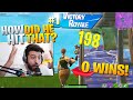 I died and watched a noob get his FIRST WIN! (crazy) - Fortnite Battle Royale