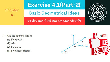 Ex 4.1 part 2 | Chapter 4 Basic Geometrical Ideas