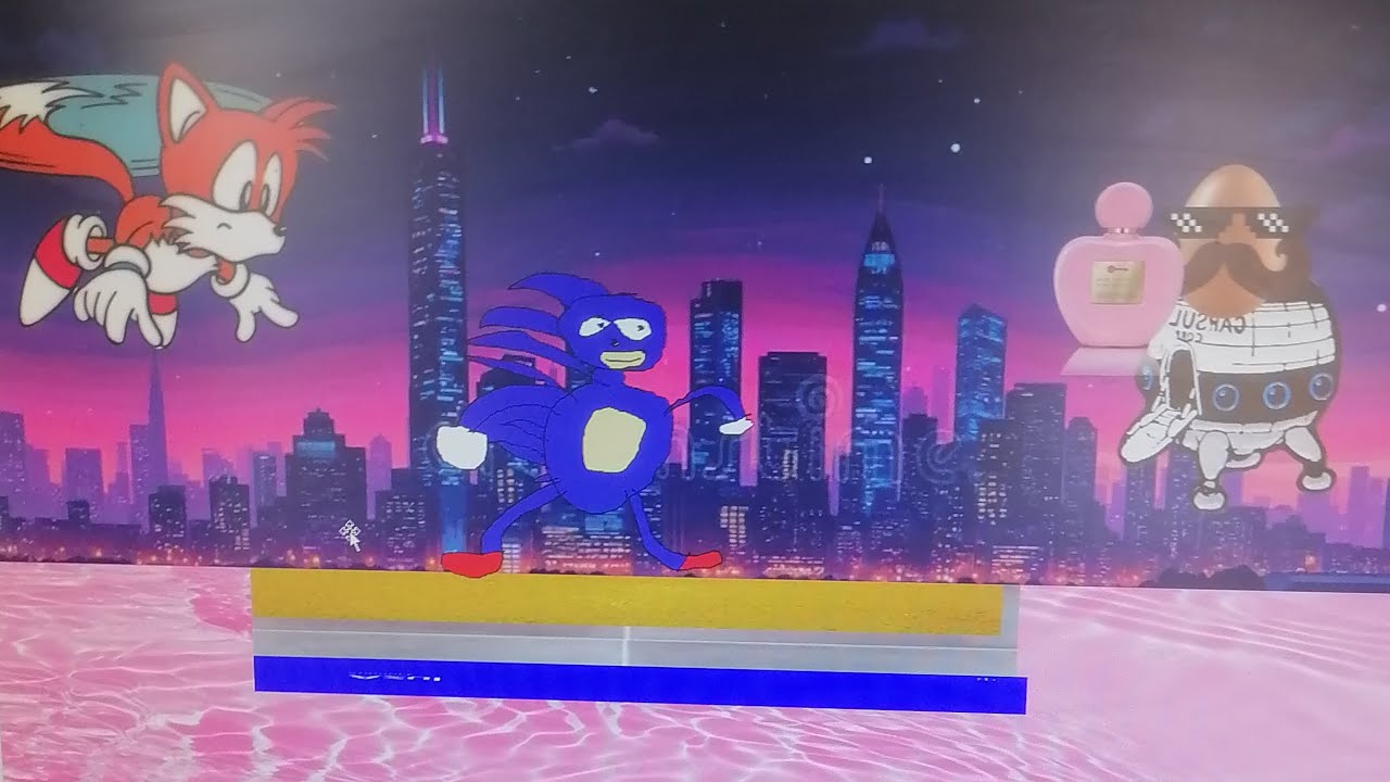 Sanic y el primas contra el huevo y el perfume rosado de niñas