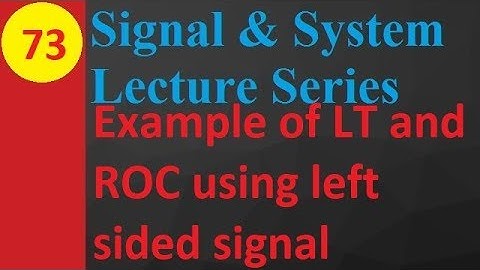 Laplace Transform and Region of Convergence (ROC) for Left-Sided Signals: Examples and Explanation