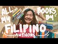 MY ENTIRE COLLECTION OF BOOKS BY FILIPINO AUTHORS