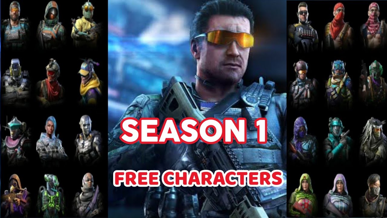 COD MOBILE SEASON 1 ALL FREE CHARACTERS AND BATTLE PASS CHARACTERS ...