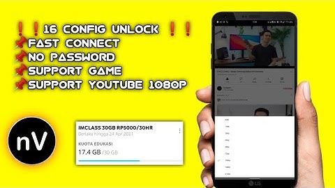 16 Config V2Ray (Unlock) Napsternetv Indosat IMClass 30GB Terbaru Full Speed (No Password)