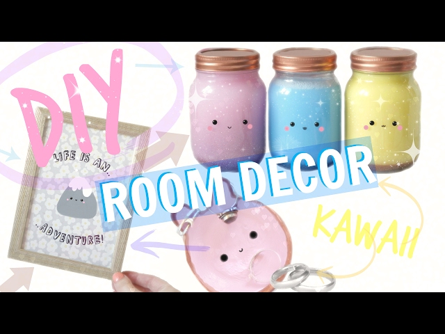 DIY ROOM DECOR - 2017 KAWAII & INEXPENSIVE - YouTube