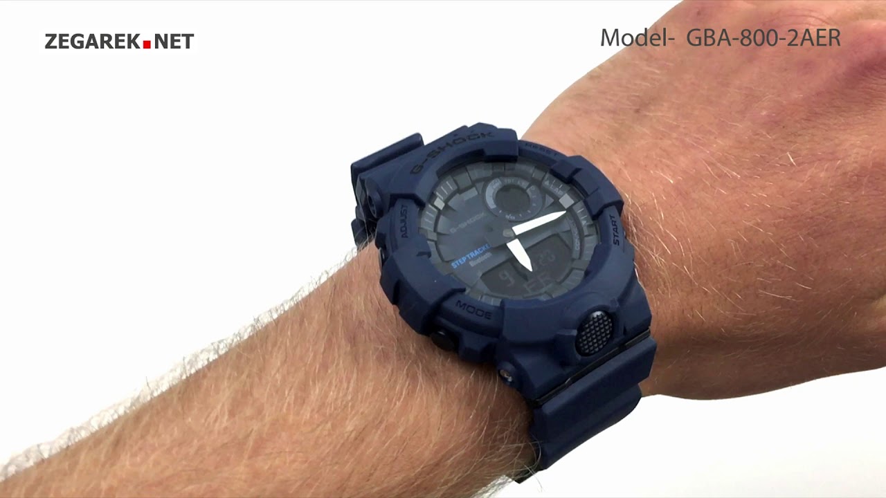 Indirekte Kritisere Rusten Casio G-SHOCK Original GBA-800-2AER G-SQUAD BLUETOOTH SYNC STEP TRACKER -  Zegarek.net - YouTube