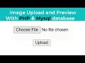 How to upload image to mysql database and display it using php