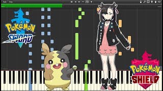 Pokemon Sword and Shield - Marnie Battle Theme (Piano Synthesia) chords