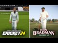 Cricket 24 vs don bradman cricket 17  gameplay  graphics comparison
