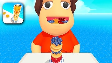 Pancake Run I All Levels iOS, Android Mobile Gameplay Walkthrough  level l ( 196_198)