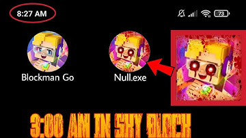 🔴NEVER GO SKY BLOCK AT 3:00 AM |BLOCKMAN GO SKYBLOCK