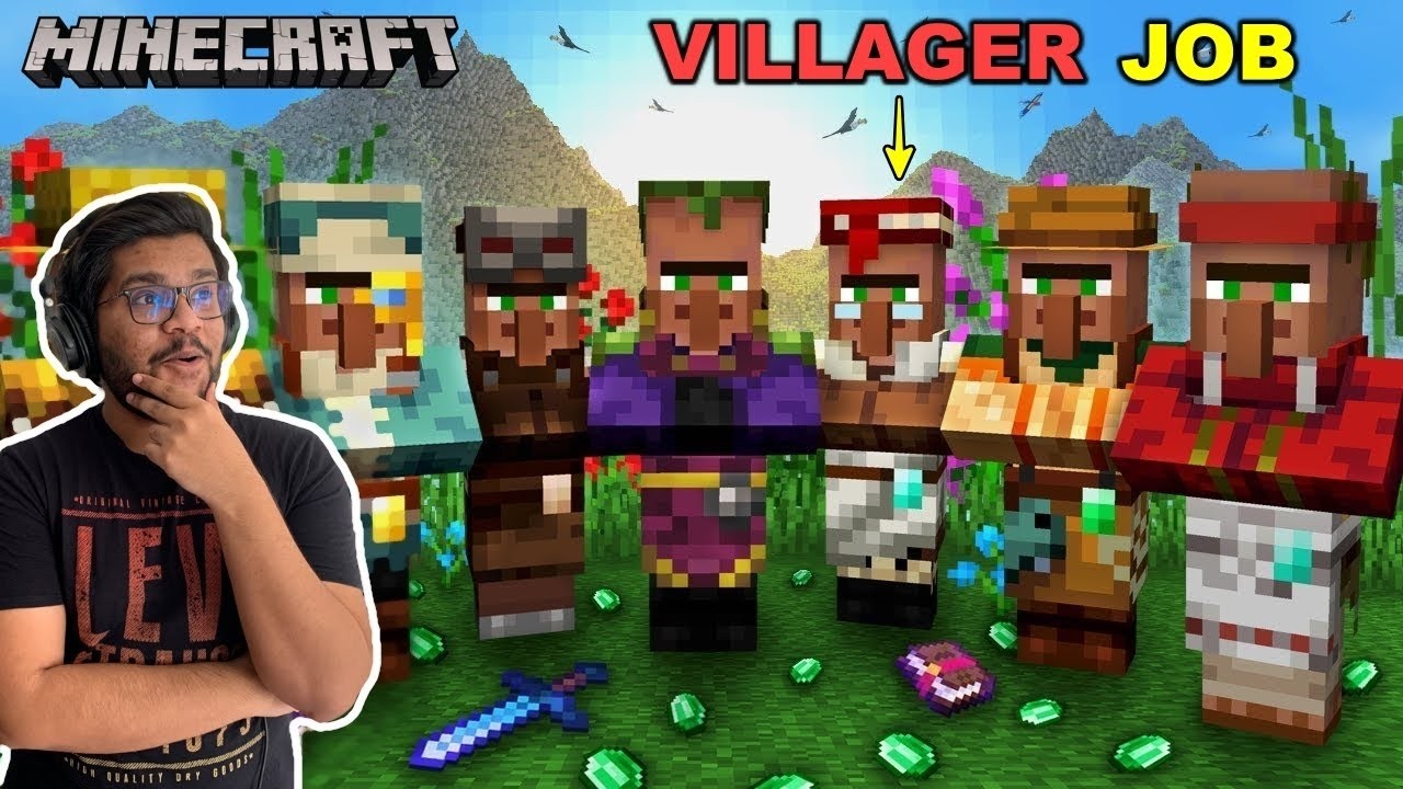 Minecraft Job Building BUILDING MINECRAFT VILLAGER MODERN JOB SITE - YouTube