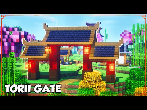 Japonų „Torii Gate Minecraft“ pamoka ⛩️ „Minecraft Torii Gate“ ⛩️ [minecraft pamoka] ⛩️