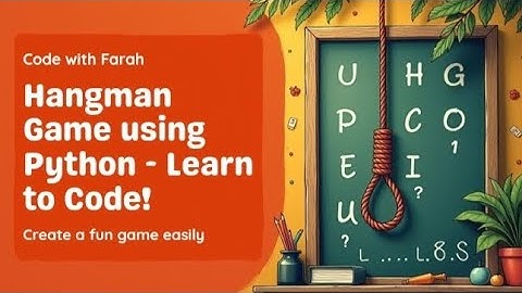 Hangman game using python -Learn to Code