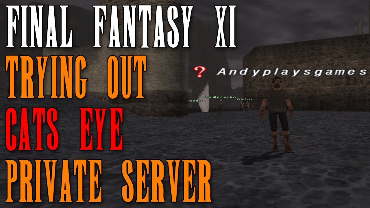 FFXI - Is It Good? - Trying Out The Private Server Cat's Eye - YouTube