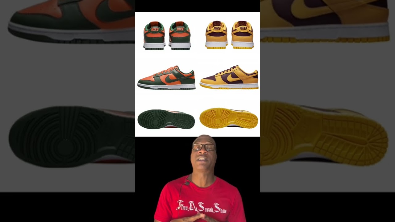 Nike 2022 Black Friday Sneaker Releases!! Dunk Low🔥 Arizona State X Miami Hurricanes 🌀