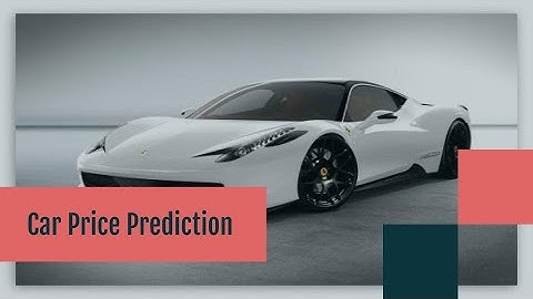 Car Price Prediction