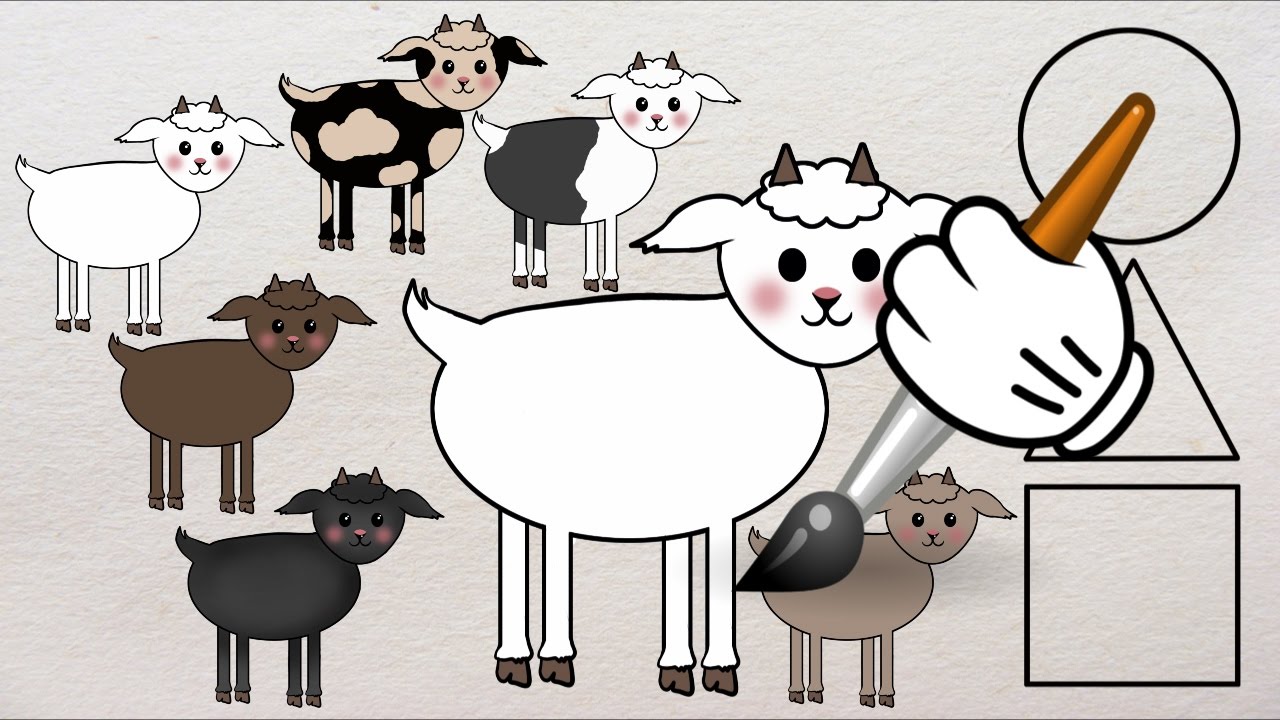 Aprende las Figuras Geometricas con las Siete Cabritillas y el Lobo Feroz