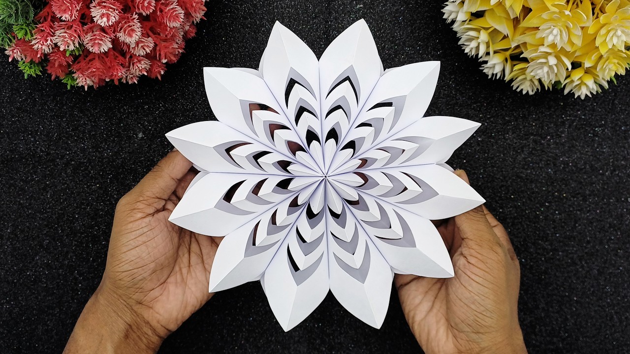 How To Fold Paper Snowflakes For Home Decor Ideas