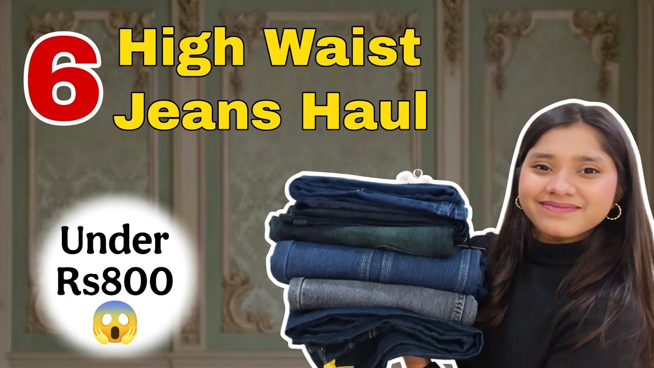 High Waist Jeans For Women At Rs 800🛍️ Baggy Jeans | Boot Cut Jeans | Wide Leg Jeans💖