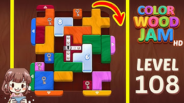 Color Wood Jam Level 108 Solution Walkthrough