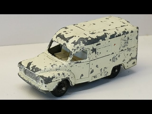 Matchbox repair Lomas Ambulance no. 14. Making parts. Diecast car