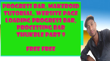 Progress bar on Website loading with auto hide (Web view tutorial in makeroid.io) part 9