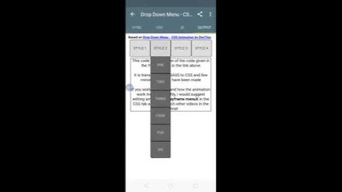 how to make drop down menu in html and css #shorts video #css