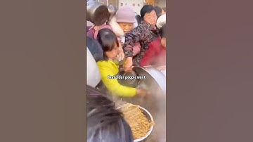 Why do Chinese people fight over food?