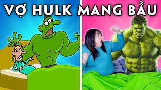 Khi Vợ Hulk Mang Bầu | Bắt Chước Phim Hoạt Hình | Woa Parody Vietnam