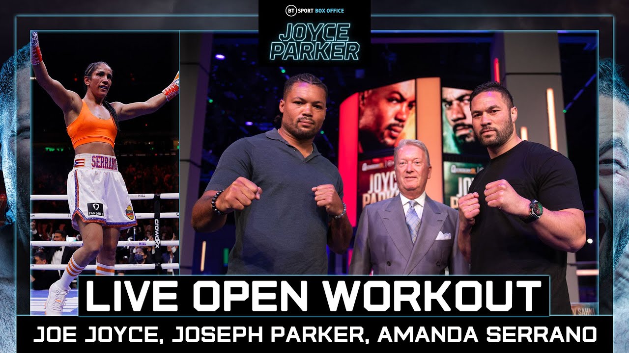 LIVE Open Workout Joe Joyce, Joseph Parker and Amanda Serrano #JoyceParker