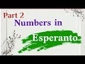numbers in Esperanto language #esperanto