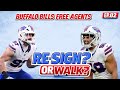 BUFFALO BILLS DEFENSIVE FREE AGENTS | RE-SIGN OR WALK??? 
