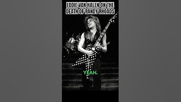 Eddie Van Halen Talks Randy Rhoads Death in 1982 #heavymetalmusic #rock #classicrock