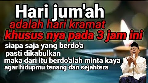 Ada waktu kramat pada hari jum