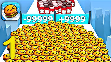 Food Run - Crowd Control Game Speedrun Gameplay Android, iOS (Levels 1-6)#1