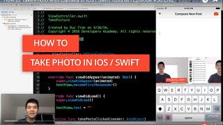 How to Take Photo with Camera in iOS | Swift Tutorial | Episode #56 LIVE