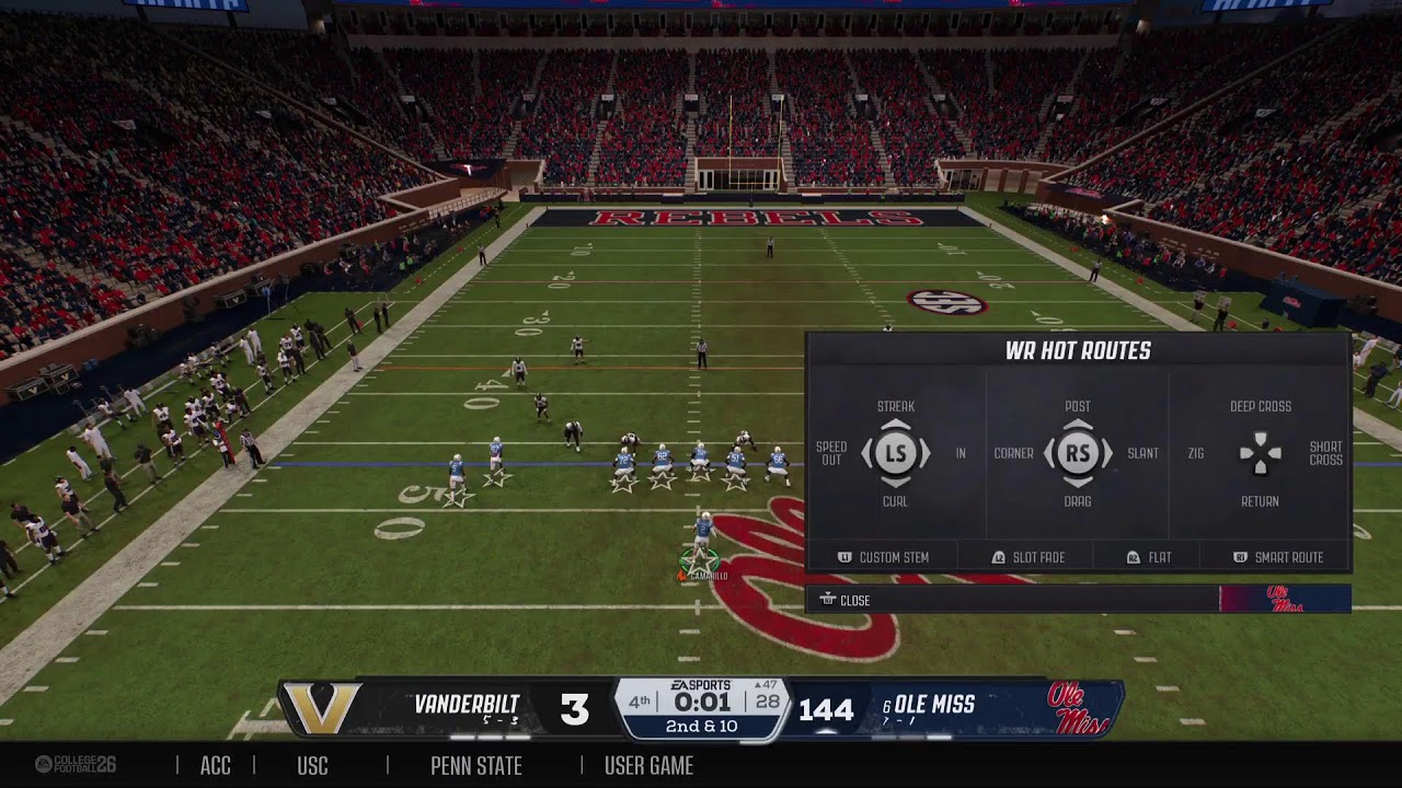 Ole Miss vs Vanderbilt  YR6 WK11