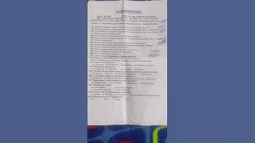 Botany paper / Semester 4th cluster university srinagar/2022