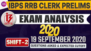 IBPS RRB Clerk Exam Analysis 19th Sept Shift 2 | Overall Analysis & Questions Discussion