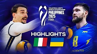 Italy 🇮🇹 vs. Ukraine 🇺🇦 - Highlights | Men's World Championships 2025