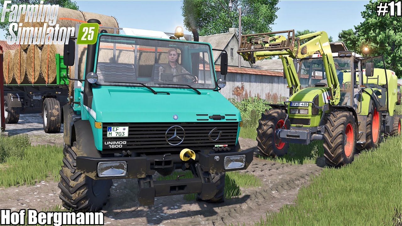 Hof Bergmann! BALING STRAW AND HAULING BALES TO THE FARM | Hof Bergmann | 11