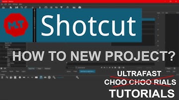 HOW TO MAKE NEW PROJECT IN SHOTCUT