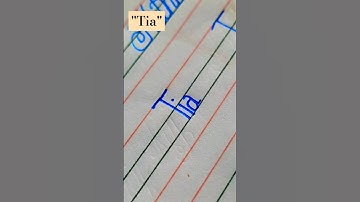 "Tia" name in cursive handwriting #cursive #names #calligraphy #art #learn #share #shorts #shorts