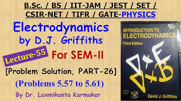 Lecture-55=Solution of Electrodynamics by DJ Griffiths (Problem 5.57 to 5.61)  PART-26) by LK Sir