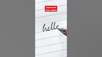 hello - writing in cursive calligraphy style | calligraphy handwriting practice | #calligraphy
