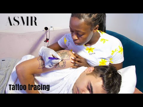 ASMR Tracing A Tattoo | Extreme triggers for sleep 😴